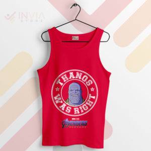 Titanic Truth Thanos Was Right Red Tank Top