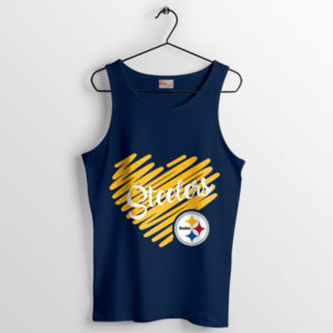 Touchdown Pittsburgh Steelers Fan Art Navy Tank Top
