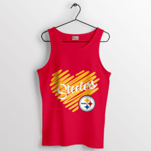 Touchdown Pittsburgh Steelers Fan Art Red Tank Top