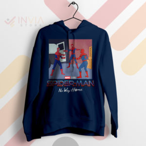 Triple the Action Spidey No Way Home Navy Hoodie
