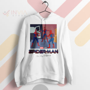 Triple the Action Spidey No Way Home White Hoodie