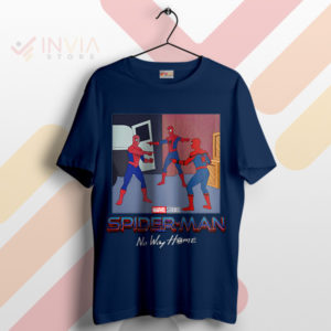Triple the SpiAdey Fun No Way Home Navy T-Shirt