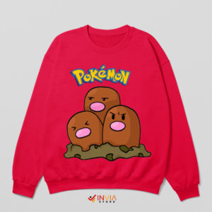Underground Guardians Dugtrio Trio Red Sweatshirt