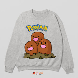 Underground Guardians Dugtrio Trio Sport Grey Sweatshirt