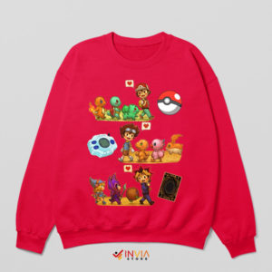 Unite Digimon Pokemon and Yu-Gi-Oh Sweatshirt