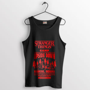 Upside Down Camp Adventure in Hawkins Black Tank Top