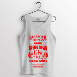 Upside Down Camp Adventure in Hawkins Sport Grey Tank Top