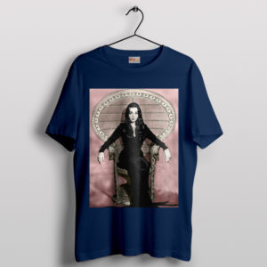 Vintage Carolyn Jones as Morticia Addam Navy T-Shirt