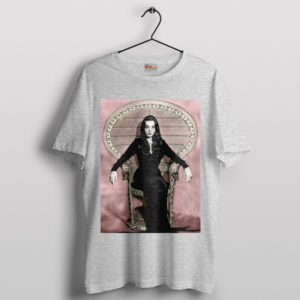 Vintage Carolyn Jones as Morticia Addam Sport Grey T-Shirt