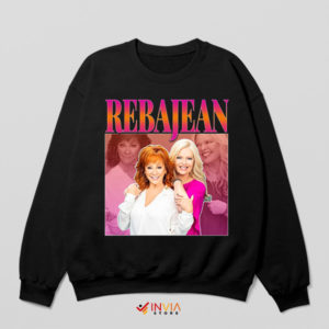 Vintage Country Legend Reba McEntire Black Sweatshirt