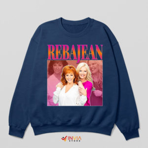 Vintage Country Legend Reba McEntire Navy Sweatshirt