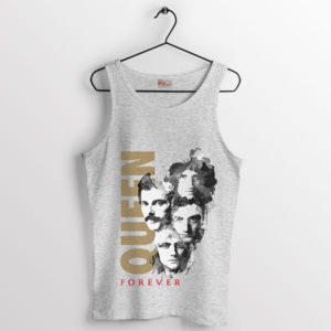 Vintage Queen Forever Graphic Art Sport Grey Tank Top