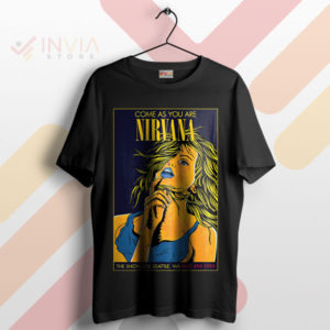 Vintage Seattle Nirvana '93 Rock Poster Black T-Shirt