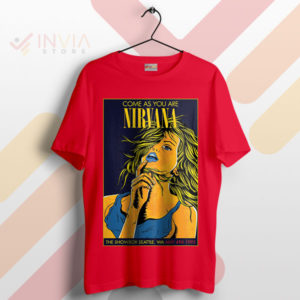 Vintage Seattle Nirvana '93 Rock Poster Red T-Shirt