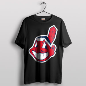 Vintage Victory Chief Wahoo Cleveland Black T-Shirt