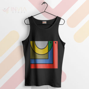 Vintage Vinyl Bon Iver Album Art Fan Black Tank Top