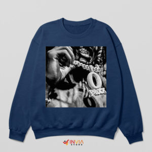 Von's World O Block Cover Art Navy Sweatshirt