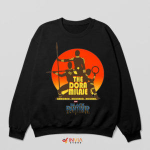 Wakandan Pride Dora Milaje Style Black Sweatshirt