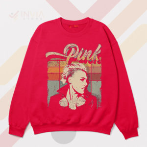 Walk Me Home Vintage Glam Pink Red Sweatshirt