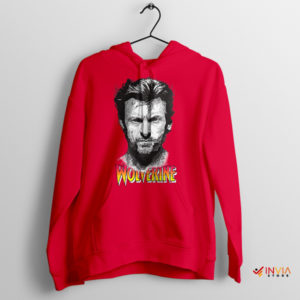 Warrior Hugh Jackman Vintage Wolverine Red Hoodie