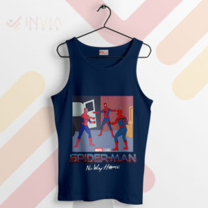 Wear Three Spiders No Way Home Navy Tank Top