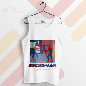 Wear Three Spiders No Way Home White Tank Top