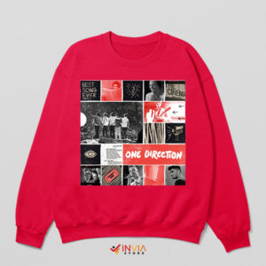 Wear Your Love for 1D All Albums Red Sweatshirt