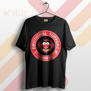 Wear Your Muppet Love Support Animal Black T-Shirt