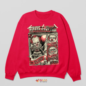 Wear the Dread with Our Horror Icons Red Sweatshirt