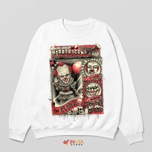 Wear the Dread with Our Horror Icons White Sweatshirt