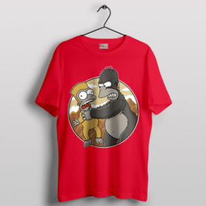 Why You Little Kong Homer And Bart Red T-Shirt