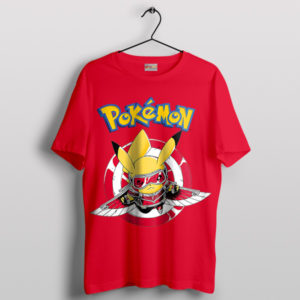 Winged Warrior Pikachu The Falcon Red T-Shirt