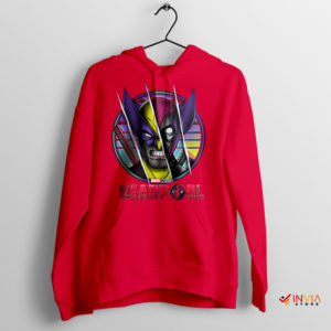 Wolvie and Deadpool Ultimate Best Friends Red Hoodie