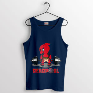 Workout like Wade Deadpool Gym Navy Tank Top