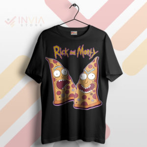 Wubba Lubba Dub-Dub Pizza Face Black T-Shirt