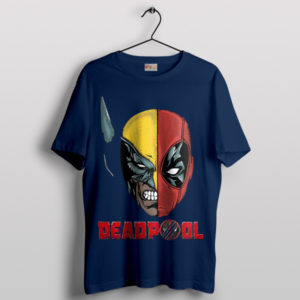 X-Force Wolverine and Deadpool Navy T-Shirt