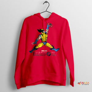 X-Men Style Air Mutant Wolverine Red Hoodie