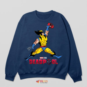 X-Men United Air Mutant Wolverine Navy Sweatshirt
