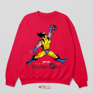 X-Men United Air Mutant Wolverine Red Sweatshirt