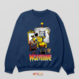 X-Men Wolverine's Triple Self-Portrait Navy Sweatshirt