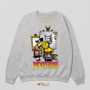 X-Men Wolverine's Triple Self-Portrait Sport Grey Sweatshirt