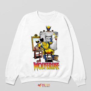 X-Men Wolverine's Triple Self-Portrait White Sweatshirt