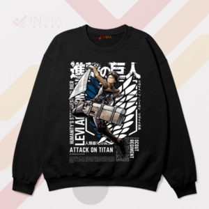 AOT Legendary Soldier Levi Ackerman SweatshirtAOT Legendary Soldier Levi Ackerman Sweatshirt