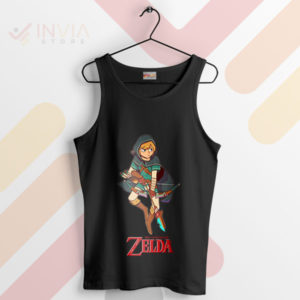 Adventure with the Zelda Breath Black Tank Top