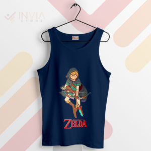 Adventure with the Zelda Breath Navy Tank Top