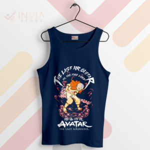 Airbender Beatdown Aang Scott Pilgrim Navy Tank Top