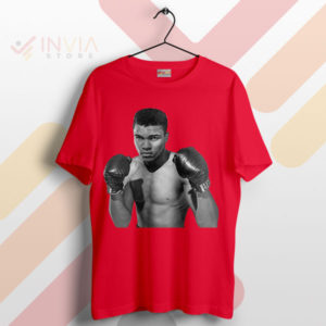 Ali in His Prime Boxing Legend Merch Red T-Shirt