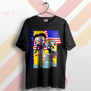 American Classic Betty Boop Art Black T-Shirt