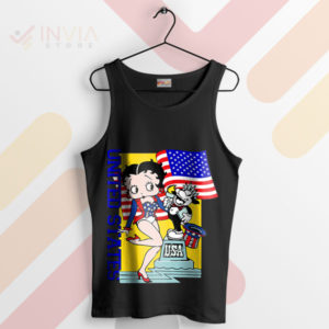 American Sweetheart Betty Boop Black Tank Top