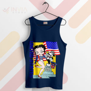 American Sweetheart Betty Boop Navy Tank Top